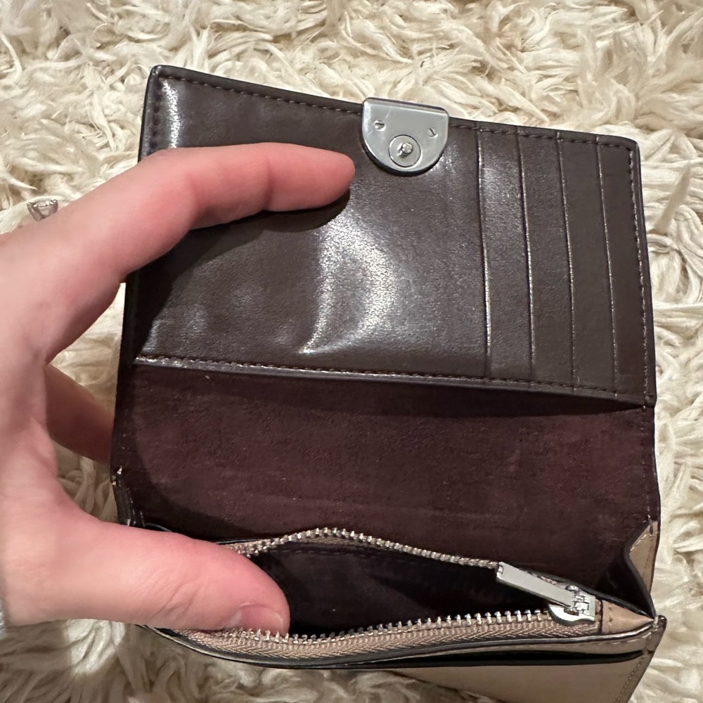 Coach Tan Leather Women's Wallet - Picture 4 of 5